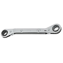 Proto® J1181T Reversible Box End Wrench, 1/4 x 5/16 in Wrench, 12 Points, 25 deg Offset, 4-1/8 in OAL, Steel, Full Polished