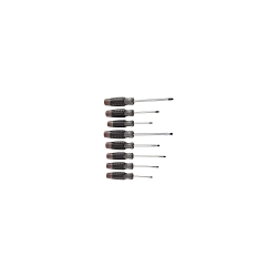Proto® J1208SCF Screwdriver Set, 8 Pieces, ASME B107.600, ISO 2380, Alloy Steel, Black Oxide