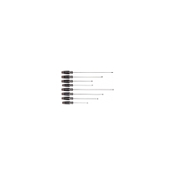 Proto® J1208SCLF Screwdriver Set, 8 Pieces, ASME B107.600, ISO 2380, Alloy Steel, Black Oxide