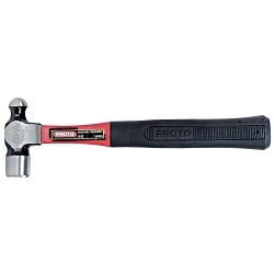 Proto® J1312PGD Ball Pein Hammer, 12-1/16 in OAL, 12 oz Forged Steel Head, Fiberglass Handle