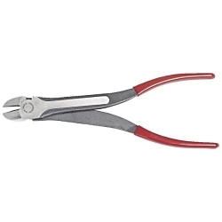 Proto® Ergonomics™ J244G High Leverage Long Reach Diagonal Cutter Plier, 1 in L x 63/64 in W x 63/64 in THK Angled Forged Alloy Steel Jaw, 11-1/8 in OAL, Flush Cut