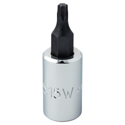 Proto® J4739-15W Standard Length Socket Driver Bit, 1/4 in Drive, T15, 5/8 in L Bit