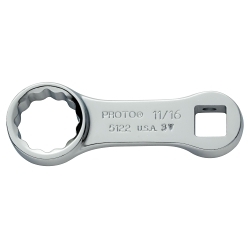 Proto® J5122 Torque Adapter, 11/16 in Wrench, 3/8 in Drive, 2-29/32 in OAL