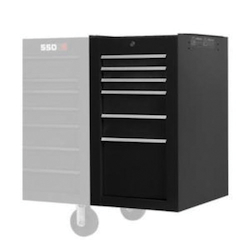 Proto® J551934-6BK-SC 550S Heavy Duty Side Cabinet, 34 in H x 19 in W x 25-1/4 in D