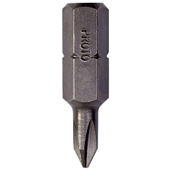 Proto® J60050 Insert Bit, #1 Phillips® Point, 1-1/4 in OAL, Black Oxide