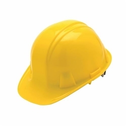 Pyramex® HP14030 SL Series Cap Style Hard Hat, 6-1/2 Fits Mini Hat, 8 Fits Max Hat, HDPE, 4-Point Nylon Suspension, ANSI Electrical Class Rating: Class C, E and G, ANSI Impact Rating: Type I, Snap Lock Adjustment