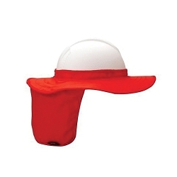 Pyramex® HPSHADE40 Non-Rated Hard Hat Brim With Neck Shade, For Use With Ridgeline® Hard Hats, Orange