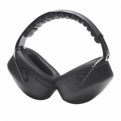Pyramex® PM3010 Earmuffs, 26 dB Noise Reduction, Black, Over The Head Band Position, ANSI S3.19