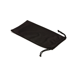 Pyramex® PYRBAGLG Large Drawstring Spectacle Bag, 9-7/8 in L x 5-1/8 in W, Cloth, Black