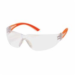 Pyramex® SO3610S Safety Eyewear, Anti-Scratch, Wrap Around Frame, Clear/Orange, Polycarbonate Frame, ANSI Z87.1, CE EN166