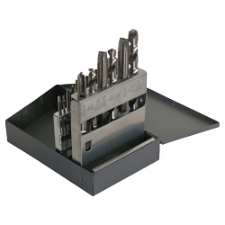 Chicago-Latrobe® 52581 800 Tap and Drill Set, 18 Pieces, #6-32 to 1/2-13 Tap Thread, #36 to 27/64 in Drill, UNC/UNF Thread, Spiral Point Tap, Plug Tap Chamfer