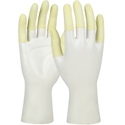 QRP® QualaSheer® XC 5CL Powder-Free Finger Cot, L, Natural Rubber Latex, Ivory