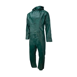 Neese 35001-50-1-GRN-2X Universal 35 Waterproof Coverall With Hood, 2X, Green, Polyester/PVC