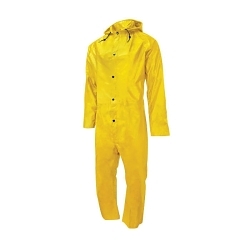 Neese 35001-50-1-YEL-2X Universal 35 Waterproof Coverall With Hood, 2X, Safety Yellow, Polyester/PVC