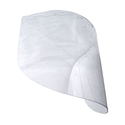 Radians® V40915-C Face Shield, Acetate, 9 in H x 15 in W x 0.04 in THK Visor, For Use With Hard Hats, ANSI/ISEA Z89.1-2014, Type 1 Class G and E, Clear Lens Shade