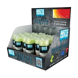 RADWEAR™ RCS-WCD2 Cooling Towel Counter Display, 26 x 8-1/4 in, Lime