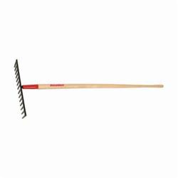 Razor-Back® 63121 Heavy Duty Road Rake, 14 Tines, Forged Steel, Hardwood Handle