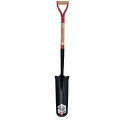 Razor-Back® 2597400 Spade Shovel, 16 in L Handle, Steel Blade, Wood Handle