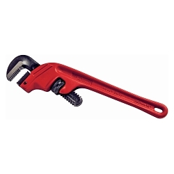 Reed 02230 Heavy Duty Offset Pipe Wrench, 1/4 to 2 in Pipe, 14 in OAL, Heel Jaw, Ductile Iron Handle