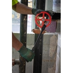 Reed 02831 Valve Wheel Wrench, 1 in Single End Wrench, 15 in OAL