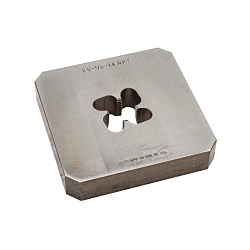 Reed 05524 Solid Block Die, 1/2 in NPT Thread, Tool Steel