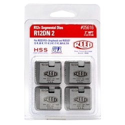 Reed 05616 R12+ Segmental Die, 2 in NPT Thread, Right Thread, 4 Pieces, HSS