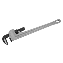 Reed ARW24 Heavy Duty Straight Pipe Wrench, 1/4 to 3 in Pipe, 24 in OAL, Titanium Aluminum Alloy Handle