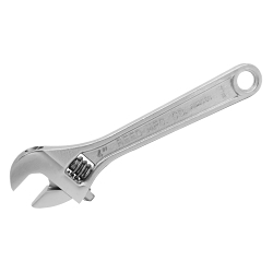 Reed 02199 Adjustable Wrench, 7/16 in, 4 in OAL, Nickel Chrome Plated