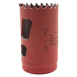 Reed 43503 Hole Saw, 1-3/8 in Dia, 1-1/2 in D Cutting, Hardened Steel Cutting Edge