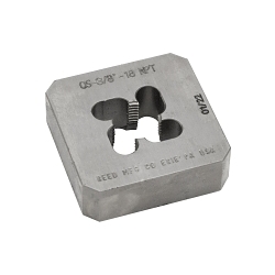 Reed 05404 Solid Block Die, 3/8 in NPT Thread, Tool Steel