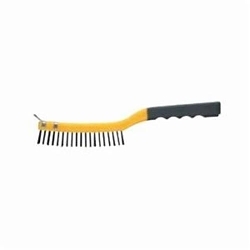 RubbersetĀ® 997015000 Wire Brush With Scraper, Comfort Grip Handle, 13 in L