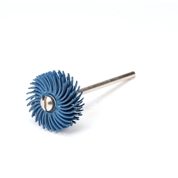 Scotch-Brite™ 7000000759 RB-ZB Bristle Brush, 3/4 in Dia Brush, 1/16 in W Face, 1/16 in Arbor Hole, 400 Grit