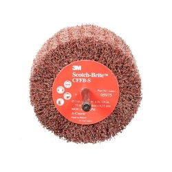 Scotch-Brite™ 7000077970 FF-ZS Flap Brush, 3 in Dia Wheel, 1.75 in W Face, 1/4 in Dia Shank, Coarse Grade, Aluminum Oxide Abrasive