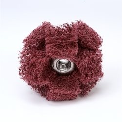 Scotch-Briteâ„¢ 7000121124 HS-XB Buff, 1 in Dia Buff, Very Fine Grade, 2 Ply