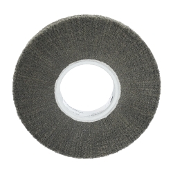 Scotch-Brite™ 7000077967 FF-ZS Flap Brush, 3 in Dia Wheel, 1.75 in W Face, 1/4 in Dia Shank, Fine Grade, Aluminum Oxide Abrasive