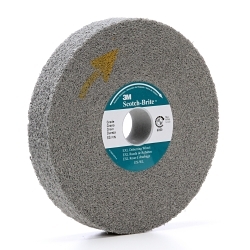 3M™ 7000000736 XL-WL Convolute Wheel, 6 in Dia Wheel, 1 in Center Hole, 1 in W Face, Fine Grade, Silicon Carbide Abrasive