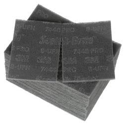 Scotch-Briteâ„¢ 7100023340 7448 Pad, 9 in L, 6 in W/Dia, Ultra Fine Grade, Silicon Carbide Abrasive