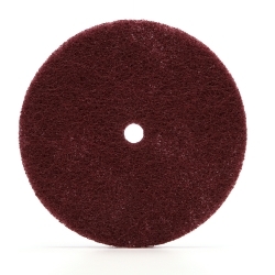 Scotch-Brite™ 7100096111 HS-DC High Strength Disc, 6 in Dia Disc, Very Fine Grade, Aluminum Oxide Abrasive, Non-Woven Backing