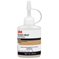 Scotch-Weld™ 7000000893 CA40 Liquid Instant Adhesive, 1 fl-oz, Transparent, 24 hr Curing