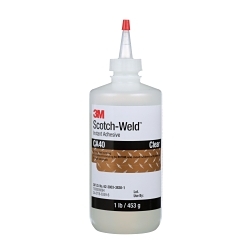 Scotch-Weld™ 7000000894 CA40 Instant Adhesive, 1 lb, Clear, 24 hr Curing