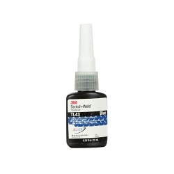Scotch-Weld™ TL43 Anaerobic Threadlocker, Liquid Form, Blue