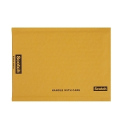 Scotch® 7010370880 Lightweight Bubble Mailer, 9 in L x 6 in W, Paper, Kraft, Self-Sealing Closure