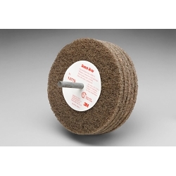 Scotch-Brite™ 7000120710 D5 Cut and Polish Disc, 4 in Dia Disc, Aluminum Oxide Abrasive, Medium Grade