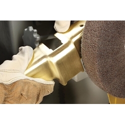 Scotch-Brite™ 7000046208 CF-FB Flap Brush, 12 in Dia Wheel, 2 in W Face, 5 in Dia Shank, Very Fine Grade, Aluminum Oxide Abrasive