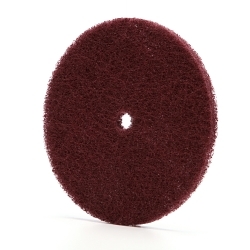 Scotch-Brite™ 7100096111 HS-DC High Strength Disc, 6 in Dia Disc, Very Fine Grade, Aluminum Oxide Abrasive, Non-Woven Backing