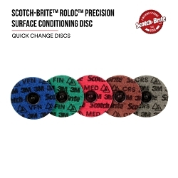 Scotch-Brite™ 7100264089 PN-DR Disc, 2 in Dia Disc, Medium Grade, Precision Shaped Ceramic Abrasive, TR Attachment