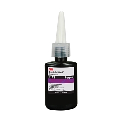Scotch-Weld™ 7100039217 Anaerobic Threadlocker, 10 mL Container Bottle Container, Liquid Form, Purple