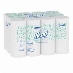 Scott® 04007 Coreless Bathroom Tissue, 1000 Sheets, 2 Plys, Paper