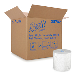 Scott® 25702 Pro™ High Capacity Hard Roll Towel, 1 Ply, Paper, White, 7-1/2 in W