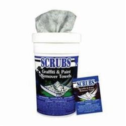 SCRUBS® 90130 901 Graffiti and Paint Remover Towel, 12 in W, 30 Towels Capacity, Polypropylene, White, Container Package
